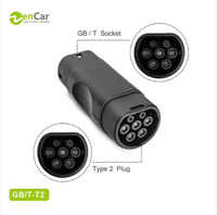 Adaptateur de chargeur de voiture électrique Zencar ODM 32A GB/T vers Type 2 Adaptateur de voiture électrique sans fil pour usage domestique Charge publique 1 3 phases