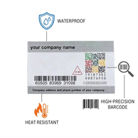 Etiquetas Adhesivas de Papel con Código QR y Código de Barras, Personalizadas en Color y Diseño, Brillantes, Anti-Falsificación, Duraderas y con Fuerte Adhesión