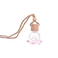 Bouteilles de parfum de voiture suspendues de 8ml, bouteille de diffuseur de parfum de voiture, désodorisant d'air de voiture, bouteille d'huile essentielle en verre, grossiste