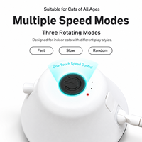 Jouet automatique pour chat, laser, plume, interactif, double jeu, mouvement aléatoire, jouet pour chaton 360° °   Vente en gros OEM