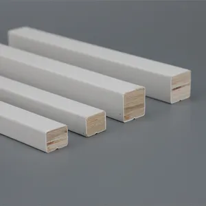 White Paint LVL Timber Decorative Wood Trim Frame Moulding Wooden Door Stop Line