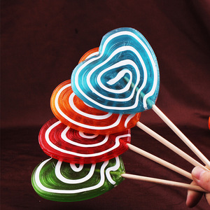 All'ingrosso 50g trasparente <span class=keywords><strong>a</strong></span> forma di <span class=keywords><strong>cuore</strong></span> tavola lecca lecca assortiti aromi di frutta, <span class=keywords><strong>caramelle</strong></span> dure - Product Image 4