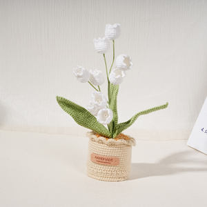 Вязаные Искусственные цветы в горшках - Product Image 3