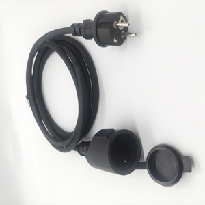 ปลั๊กไฟฟ้าพร้อมฝาครอบ IP44 สายเคเบิล PVC กันน้ำ 230V 250V 3 แกน ปลั๊กมาตรฐานเยอรมันสำหรับใช้กลางแจ้ง - Product Image 3