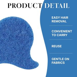 Mitaines et rouleaux en silicone réutilisables de haute qualité pour enlever les poils d'animaux, double pack, attrape-poils de chien collant - Product Image 2