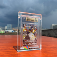 Étui de protection rotatif et détachable en acrylique transparent personnalisé, écologique, pour cartes BGS et TCG (Gradeur)
