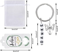 LIHUIDA 30 Llaveros de Perlas de Ángel para Niños + Bolsas de Organza + Etiquetas de Regalo de Papel, Colgantes para Boda, Bautizo, Fiesta de Navidad