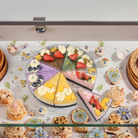Boîte à gâteau en triangle transparent PS Dessert Mousse Cup Gobelets en plastique jetables personnalisés avec logo