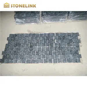Ucuz siyah bazalt G684 granit alevli parke taşı granit kaldırım taşı