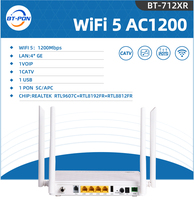 Routeur ONU double bande GPON X-PON 4GE+1VOIP+2.4G/5.8G Wi-Fi + USB + CATV Modèle BT-712XR Marque BT-PON