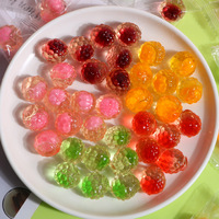 Fabrieksdirect 3D Ronde Bal Kristal Jelly Bean Fruitachtige Zachte Snoepjes OEM Private Label Bulk Groothandel Exporteur