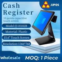 Sistema POS de Alta Calidad con Pantalla Táctil Capacitiva Dual de 15.6 Pulgadas, Caja Registradora con Carcasa de Plástico para Restaurante y Comercio Minorista