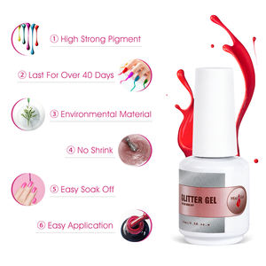 MissGel Disco Gel de purpurina reflectante 2025 Logotipo personalizado profesional Etiqueta privada Suministros de <span class=keywords><strong>uñas</strong></span> rosas - Product Image 5