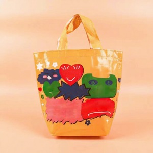 Sacs en PP tissés personnalisés réutilisables de haute qualité, populaires, écologiques, imperméables, pour les courses - Product Image 1