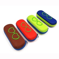 Étui à lunettes amusant et coloré pour enfants, emballage en EVA, étui à lunettes de soleil avec fermeture éclair et logo personnalisé