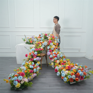 Décorations de mariage en gros, guirlande de fleurs artificielles pour la décoration de la scène d'événements - Product Image 1