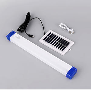 30W 60W 100W T5 T8ソーラーパネル充電LEDチューブ多機能充電式緊急灯USB充電ソーラーライト - Product Image 3