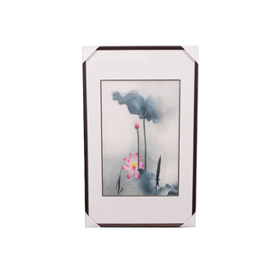 Cuadro Bordado de la Serie Lotus, Bordado de Suzhou, Patrón Floral, Rectangular, Decoración del Hogar, Producto Terminado, Paquete Individual - Product Image 4