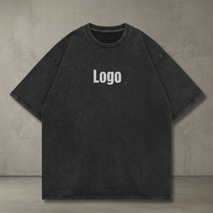 T-shirt oversize délavé à l'acide 230 g/m² en coton peigné 20, personnalisé, style vintage, Thaïlande - Product Image 2