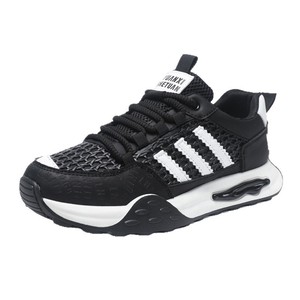 Zapatos deportivos informales de malla transpirable para hombre, suela gruesa, tacón con cuña oculta, zapatos Agan Dad, blanco, rojo, gris, negro, S05 - Product Image 3