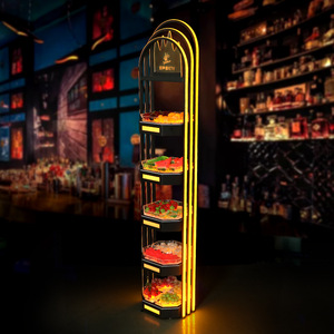 Bandeja de Frutas Iluminada para KTV, Exhibidor de 5 Niveles con LED para Bares y Restaurantes - Product Image 1
