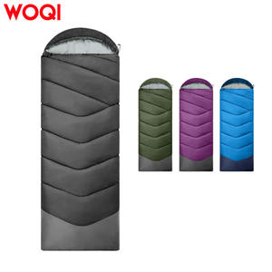 Sac de couchage Woqi Mummy 4 saisons pour adulte, respirant, en polyester noir, style enveloppe, pour le camping en plein air, utilisation hivernale - Product Image 4