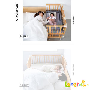 Lit de sieste pour <span class=keywords><strong>garderie</strong></span> Montessori en bois massif Lit de bébé convertible avec hauteur de bureau réglable Berceau pour enfants - Product Image 5