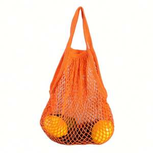 Sacs en filet de coton réutilisables très demandés pour les courses, sacs à linge en filet pour fruits et légumes, sacs de rangement en filet de coton - Product Image 2