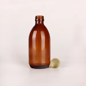 200ml âmbar vazio oral líquido vidro garrafa farmacêutica xarope vidro garrafa com tampa