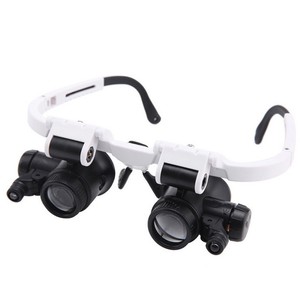 Headband Magnifier 9892H-1 8x 23x Magnification With Led Light For Watch Repair Inspection And Appraisal - Product Image 1