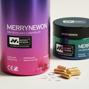 Deluxe Cylinder Aluminum Pill Jar with Screw Cap and Offset Printing for Medicine Packaging - Product Image 3