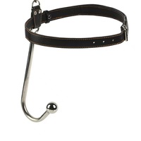 Equipo de sujeción de Bondage de cuero con tapón Anal de acero inoxidable, esposas de mordaza para la boca, tapón trasero de intruso para adultos