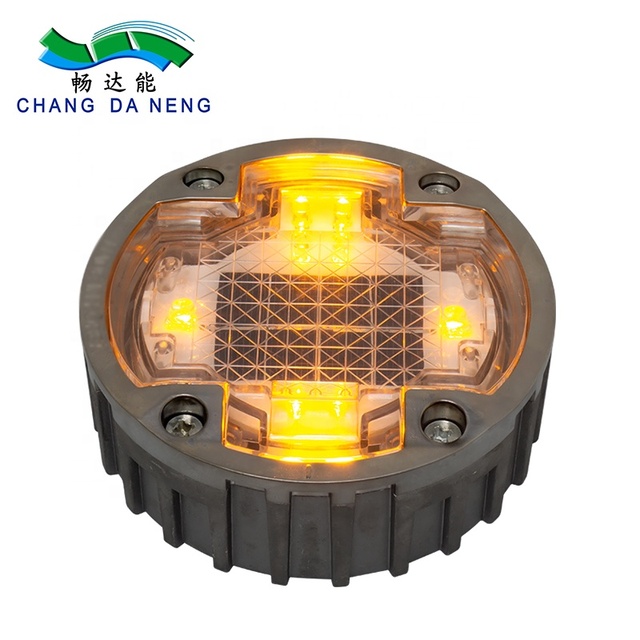 Zebra Line Pavement Marker LED Warning Light Cat Eye Road Stud Intelligent Traffic Pedestrian Crossing Solar lane Divider