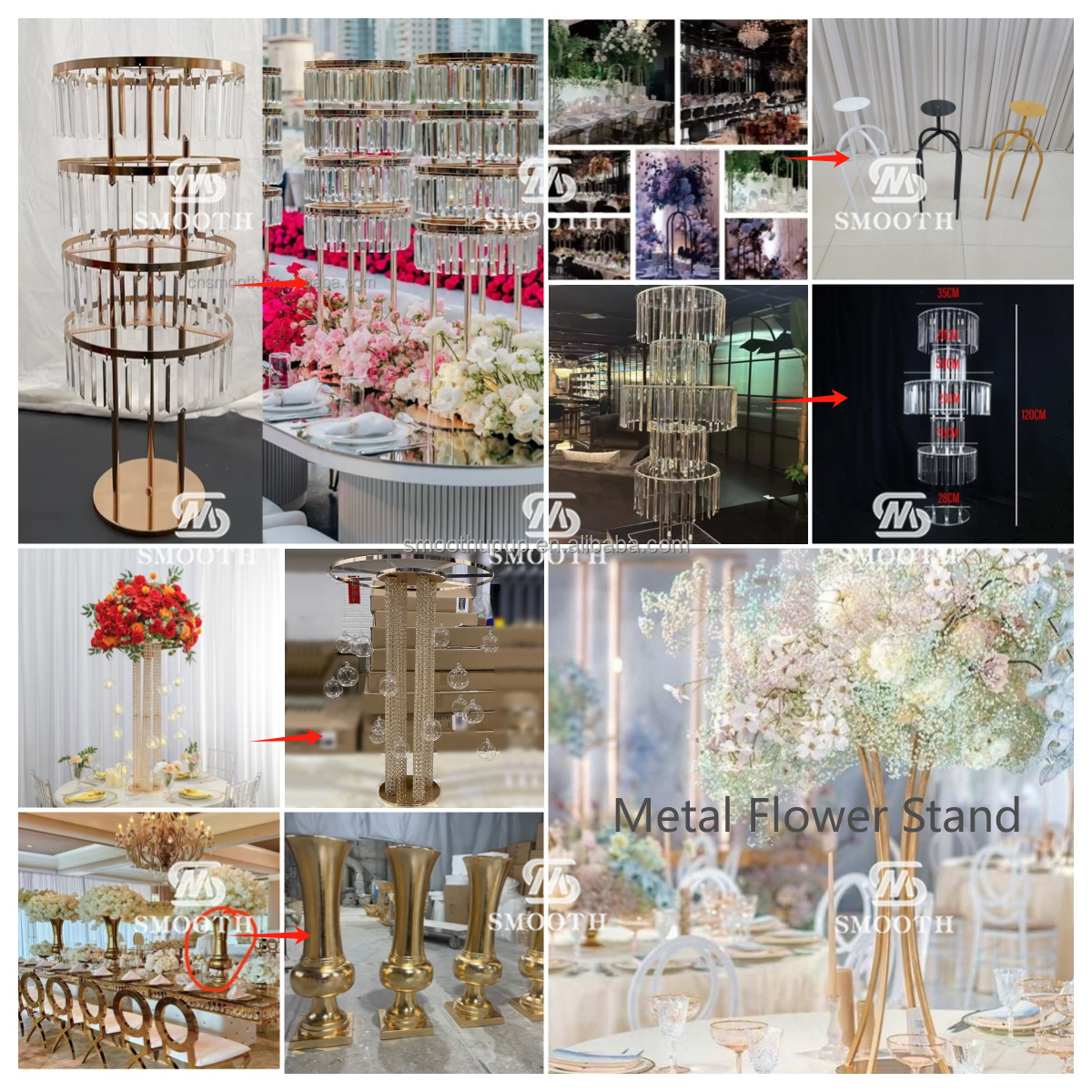 bud vase acrylic table stand