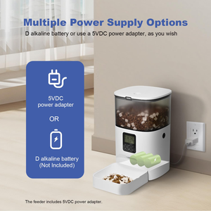 Factory Custom Raised Elevated Dog Cat Food Intelligent Bowl Wholesale Smart Automatic Pet Feeder With <b>Camera</b> APP Remote Control - Product Image 4