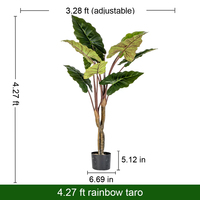 Grand Arbre Artificiel Arc-en-ciel en Plastique pour Salon, Décoration Réaliste et Écologique pour Mariages, Maisons et Bureaux