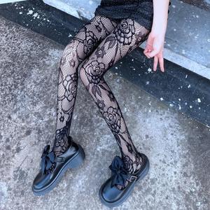 Prix d'usine Bas cuissardes <span class=keywords><strong>grande</strong></span> <span class=keywords><strong>taille</strong></span> pour femme avec <span class=keywords><strong>porte</strong></span>-jarretelles intégré, résille extensible sexy à entrejambe ouvert - Product Image 1
