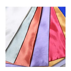 100% полиэфирная Мягкая атласная текстильная ткань разных цветов