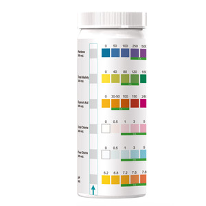 Tiras de prueba 6 en 1 para piscina, Spa, el mejor Kit, Kit preciso de prueba de calidad del agua, piscinas caseras, bañeras de hidromasaje y tiras de prueba de agua salada - Product Image 3