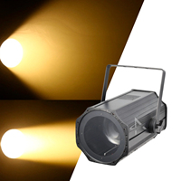 Luz Fresnel con Zoom COB de 200W 6-50 °   Luz de Superficie LED con Zoom Electrónico y Enfoque DMX512, Foco de Estudio para Teatro y Estudio de TV