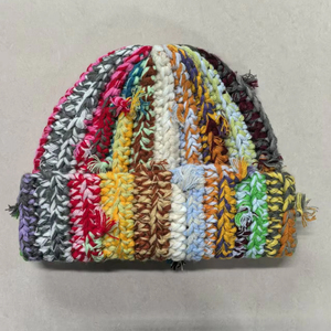 หมวกฮิปฮอปสำหรับผู้หญิงหมวกสีอบอุ่นหนาสำหรับเย็น - Product Image 3