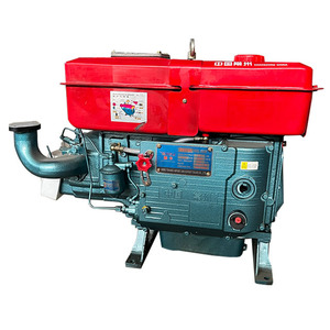 Moteur diesel monocylindre compact Tengka ZS1125 28HP refroidi par eau avec démarrage électrique pour l'agriculture à petite échelle en Afrique rurale - Product Image 1