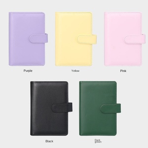 Đặc biệt A6 xuyên biên giới PU da tay cuốn sách 100 tờ rời lá ngân sách tài chính cuốn sách Macaron hàng tuần kế hoạch hàng tháng cho nước ngoài - Product Image 4