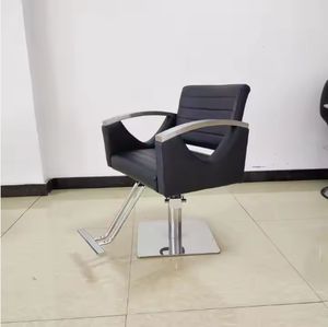 Sillón de Barbería Moderno de Acero Inoxidable Ecológico con Bomba Hidráulica Profesional para Uso en Exteriores y Hoteles, Muebles de Salón - Product Image 3