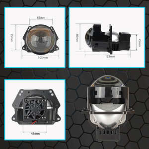 Proyector de lente de coche 3570 de 3 pulgadas de alta calidad, lente Led, lente de lámpara, Faro de aluminio, proyector láser <span class=keywords><strong>CSP</strong></span> Bi Led de 3 pulgadas - Product Image 6