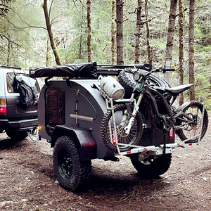 Manley personalizado de lujo Tiny Mini aluminio lágrima pequeña Camper Rv remolque lágrima gotas tirar detrás Camper con tienda lateral para la venta - Product Image 1