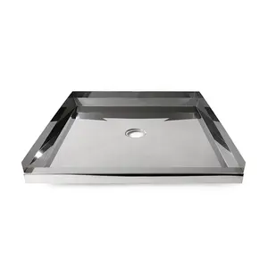 Wetrooms Design Large Stainless Steel Shower Tray Custom Made Stainless Steel Shower Base