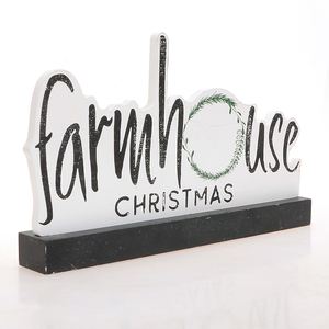 Présentoir de table de lettres de ferme en MDF 12 ''en noir et blanc pour la décoration de Noël - Product Image 2