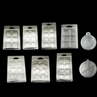 Boîte d'emballage en plastique transparent YuXuan écologique personnalisée pour sapin de Noël, blister pour cire fondante, coquilles pour moule à bougie
