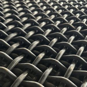 Nouveau tamis vibrant en treillis métallique à sertissage de sécurité, à haute teneur en manganèse, <span class=keywords><strong>pour</strong></span> l'exploitation minière et les concasseurs de pierres, vente en gros - Product Image 1